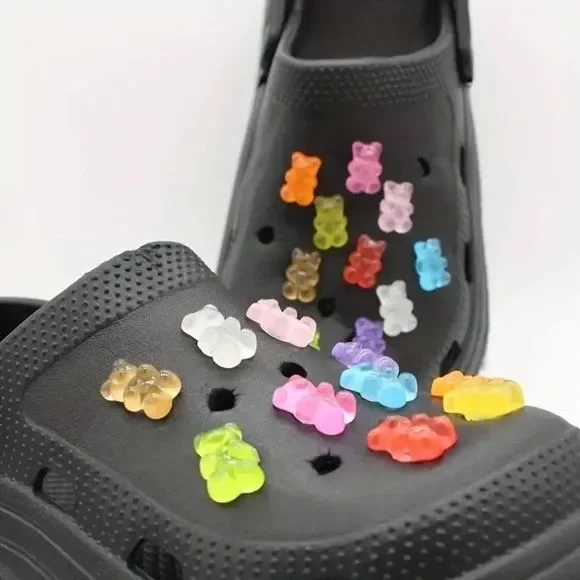 *NEW* 20-pcs Glow in the Dark Gummi Gummy Bear Shoe Charms for Your Crocs - Picture 3 of 6